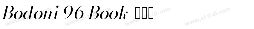 Bodoni 96 Book字体转换